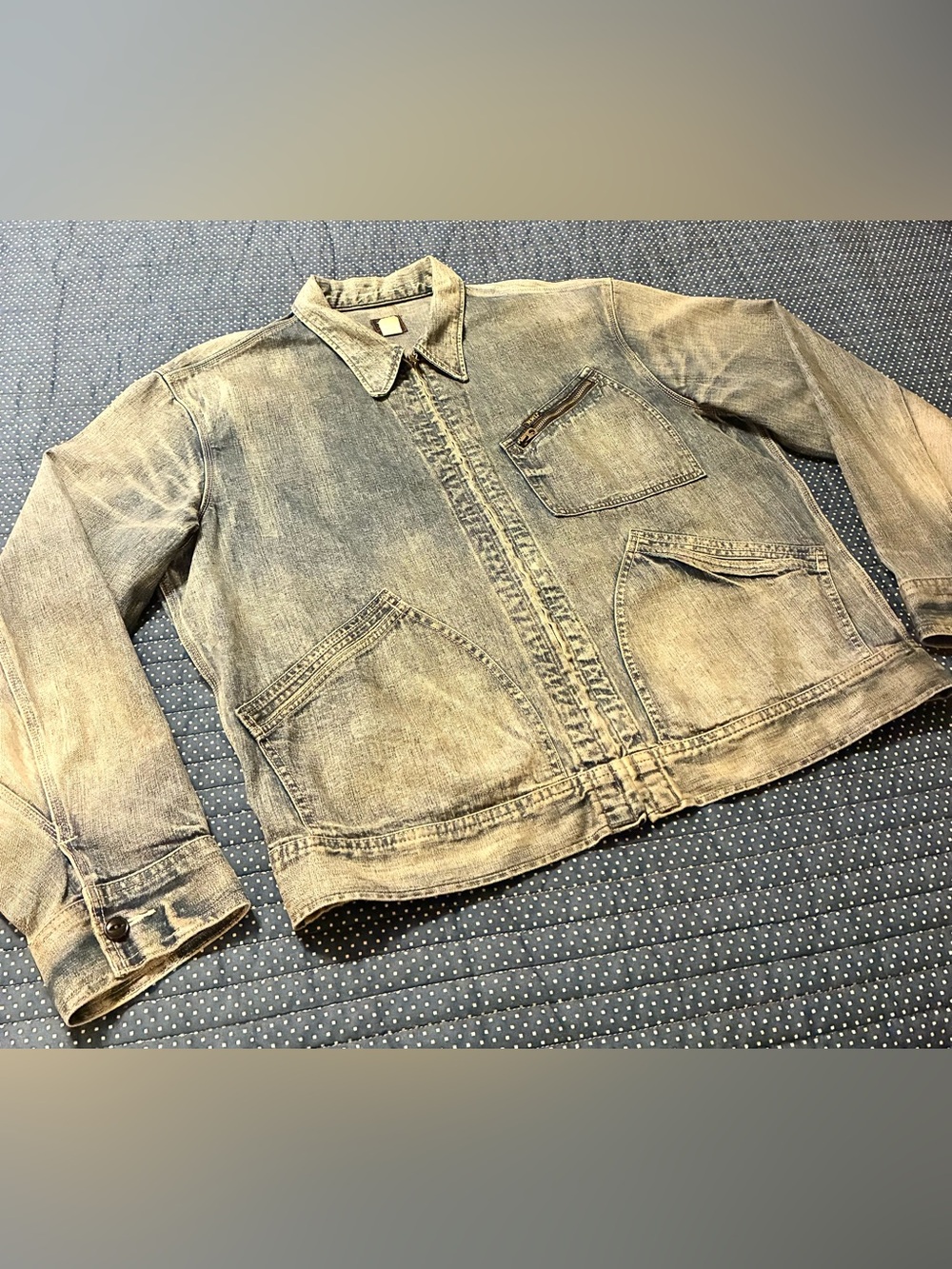 DOUBLE RL RALPH LAUREN RRL DENIM JACKET- MEN’S SIZE LARGE - Picture 4 of 11